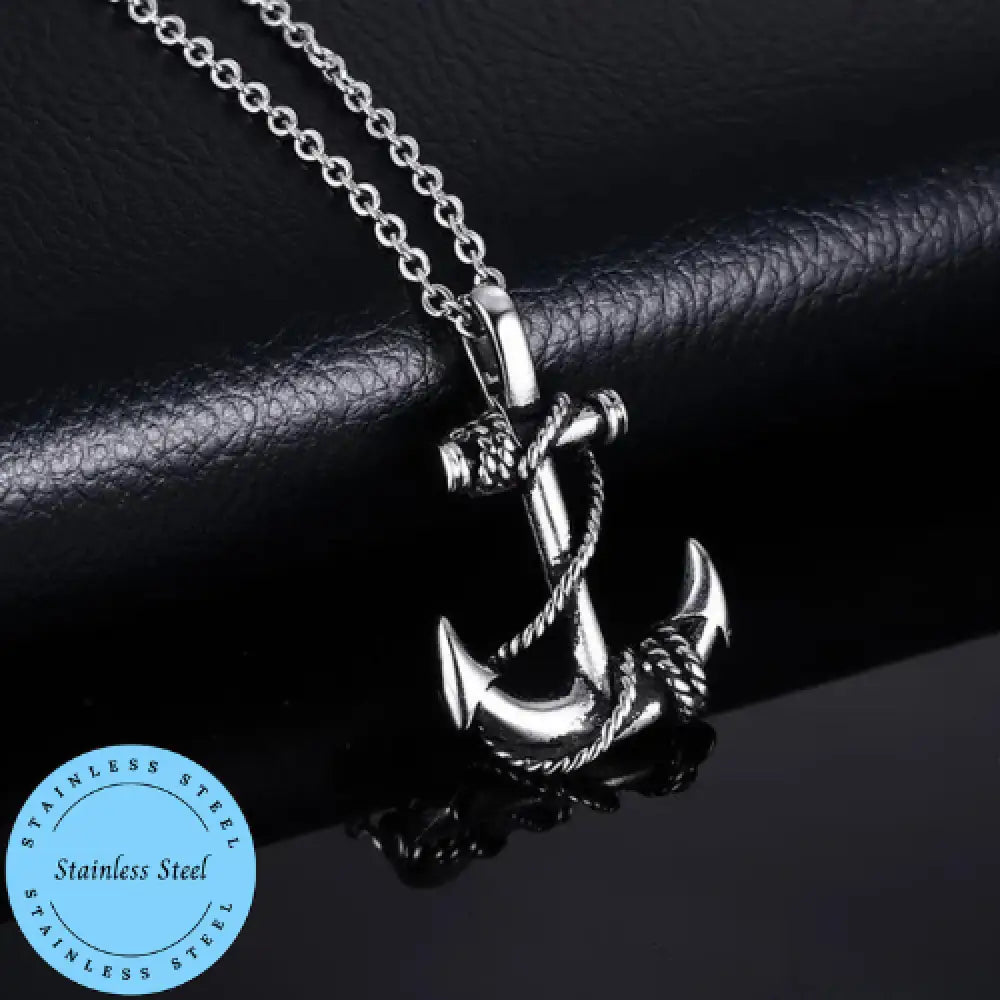 Anchors Away – Black Necklace
