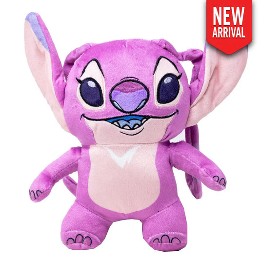 Dog Toy Squeaker Plush - Lilo and Stitch Angel Smiling Full Body Standing Pose Dog Toy Squeaky Plush