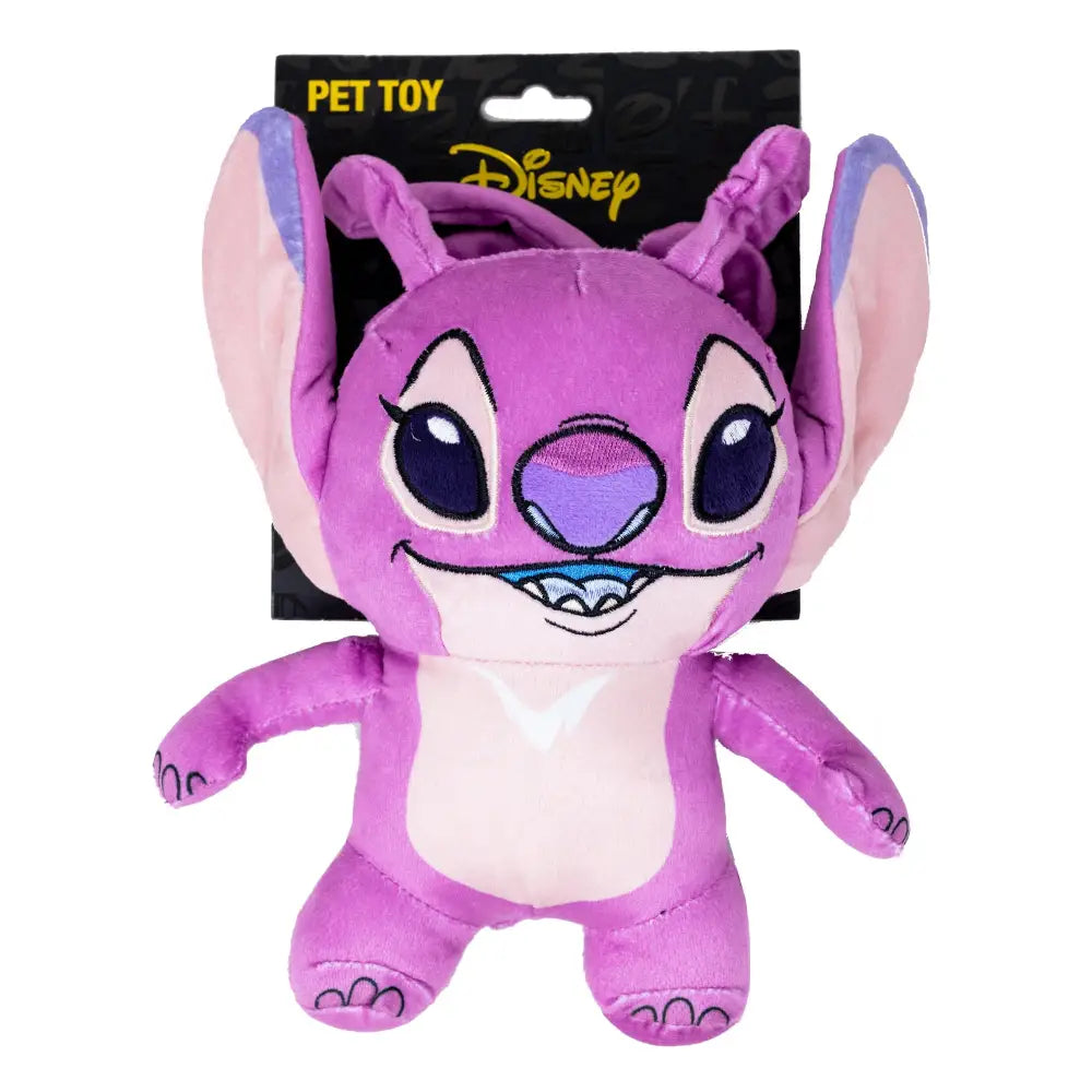 Dog Toy Squeaker Plush - Lilo and Stitch Angel Smiling Full Body Standing Pose Dog Toy Squeaky Plush
