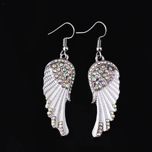 Angels Among Us – White Earrings