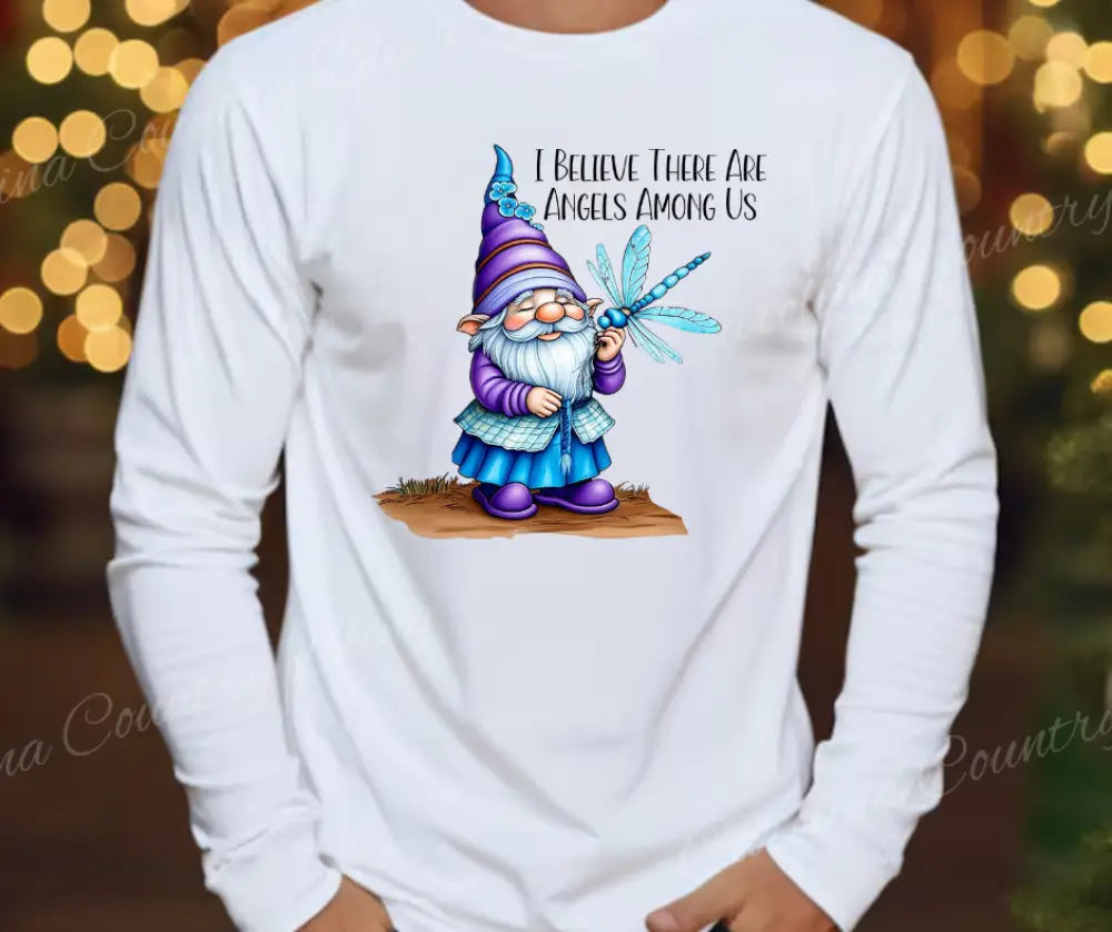 Angels Among Us – White Small / Long Shirt