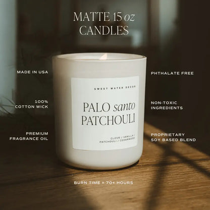 Apple Maple Bourbon Soy Candle - Tan Matte Jar - 15 oz (Sunday Brunch) - Candles