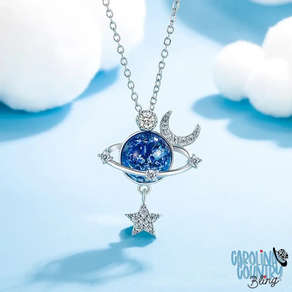 Around The Moon – Blue Necklace