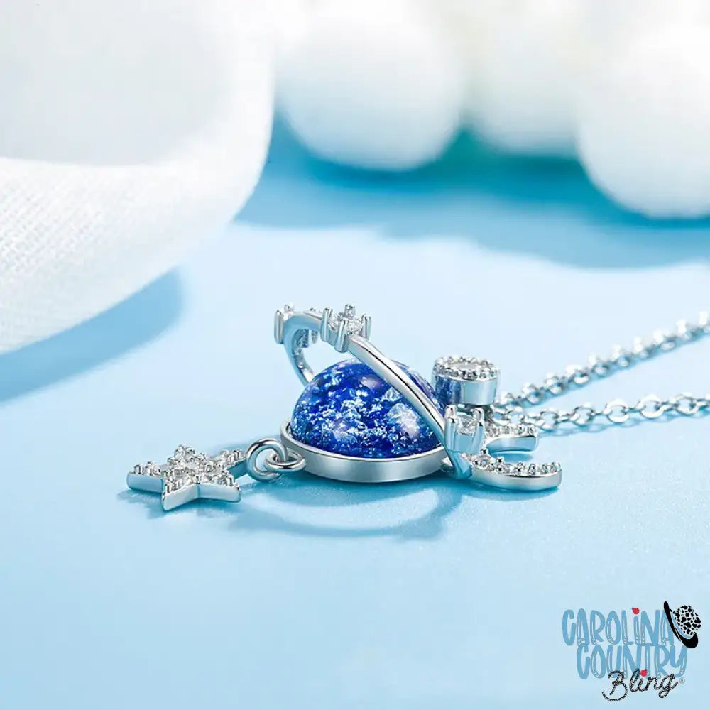 Around The Moon – Blue Necklace