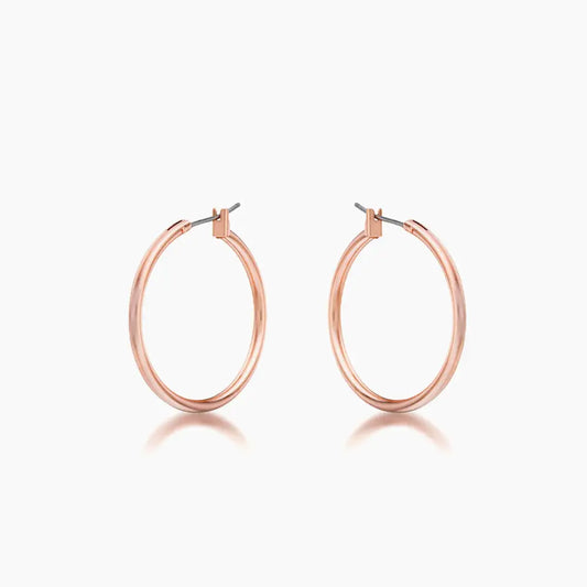 30mm Small Rosegold Hoop Earrings - Earrings