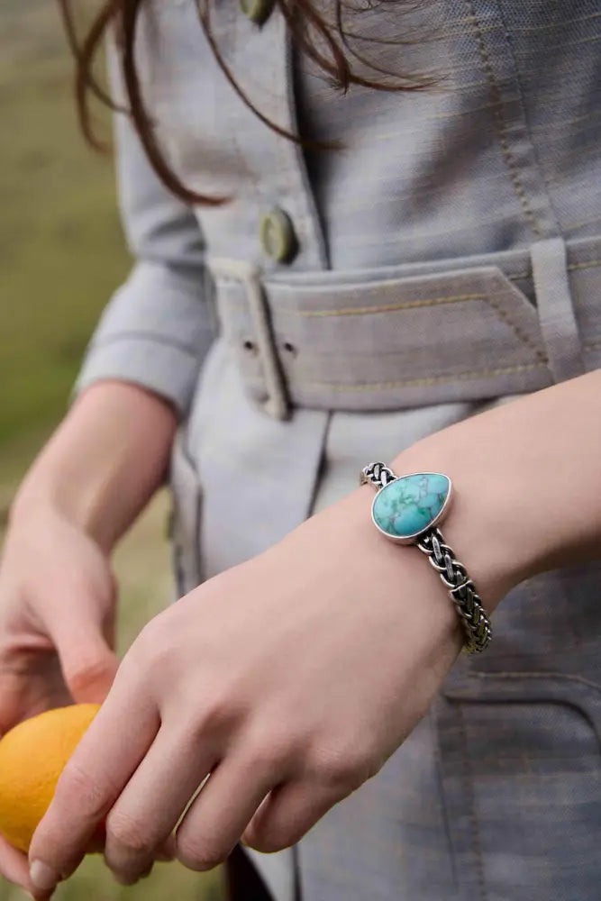 Myra Arroyo Stone Bracelet in Halo Teal - Halo Teal - Jewelry