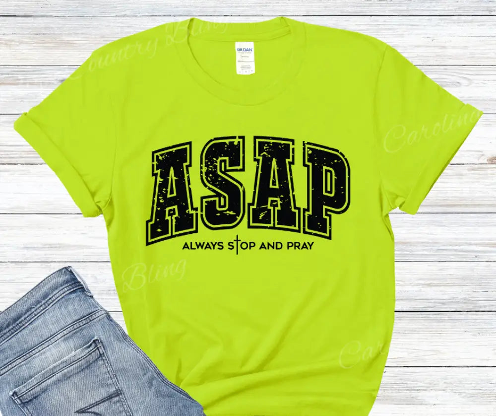 ASAP - Multi Small / Short / Neon Green Shirt