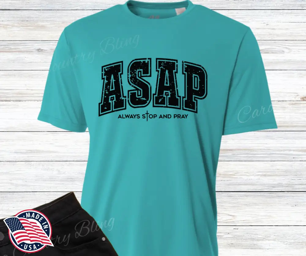 ASAP - Multi Small / Short / Teal Shirt