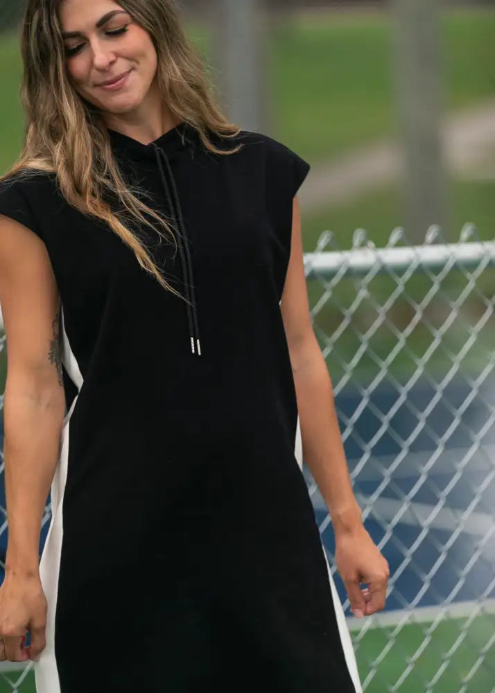 Asher Hooded Sweatshirt Dress FF Dresses