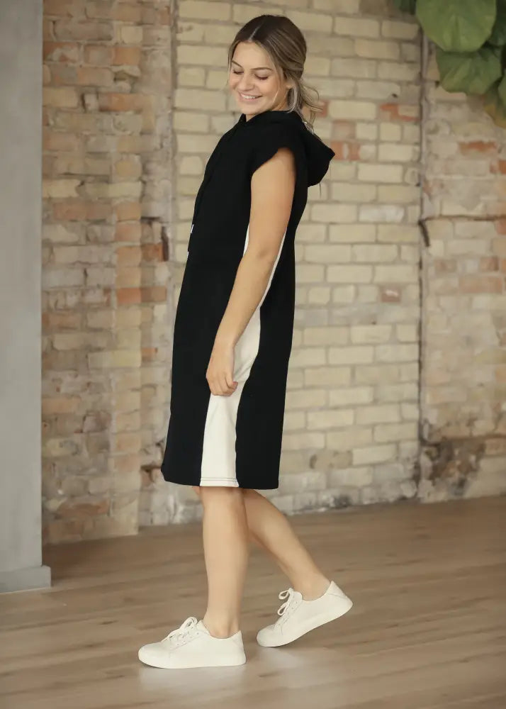 Asher Hooded Sweatshirt Dress FF Dresses
