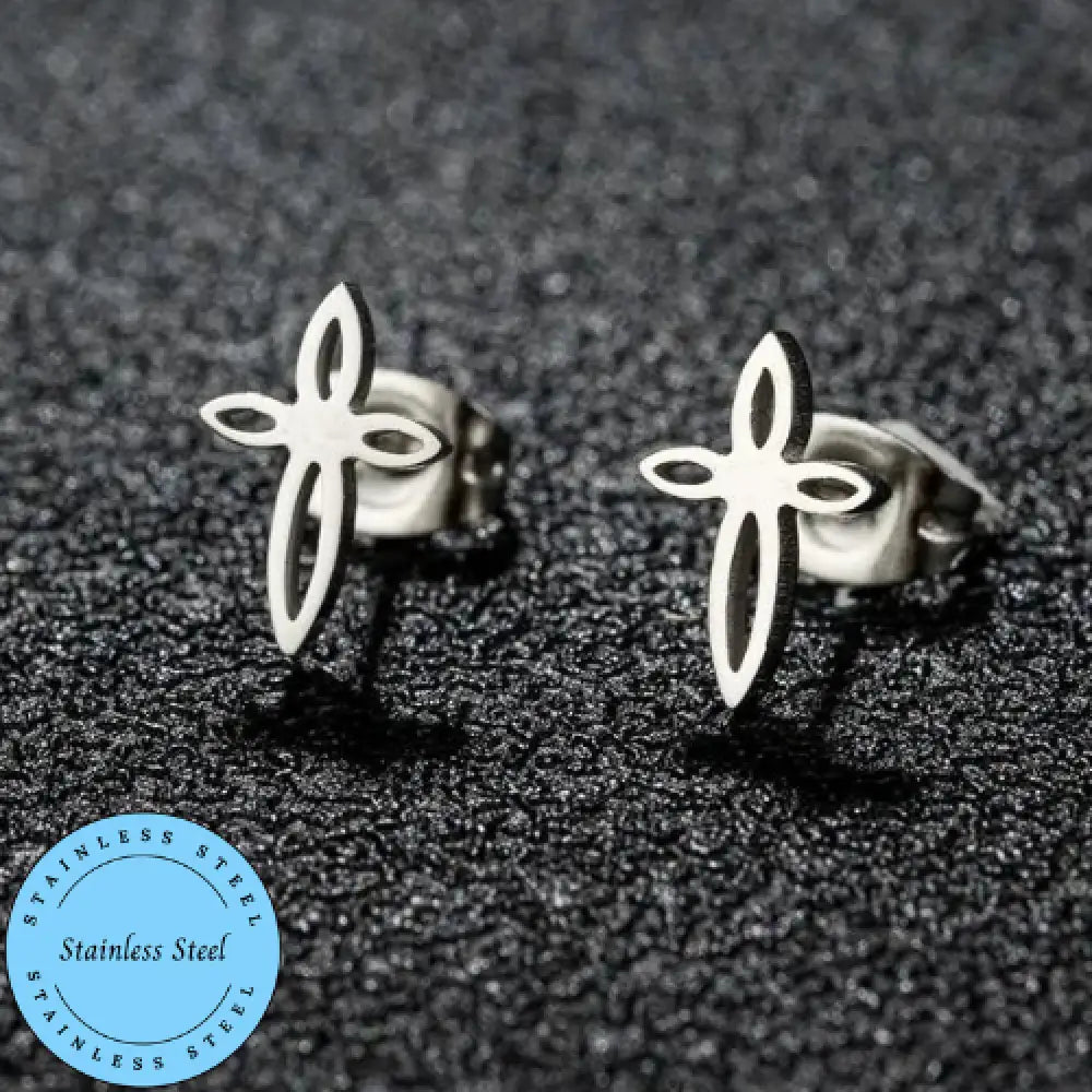 At The Cross – Silver Earrings