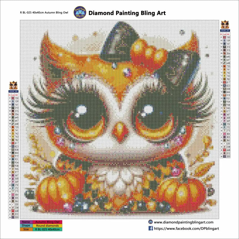 Autumn Bling Owl - Art & Craft Kits