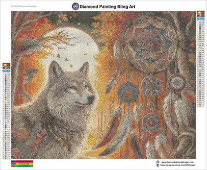 Autumn Wolf Dreamcatcher - Art & Craft Kits