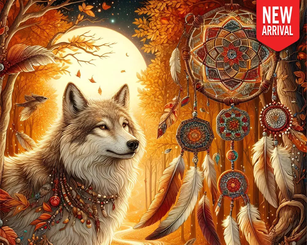 Autumn Wolf Dreamcatcher - Art & Craft Kits