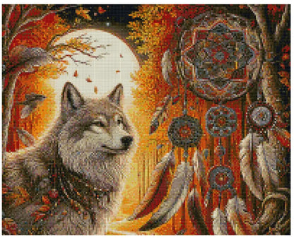 Autumn Wolf Dreamcatcher - Art & Craft Kits