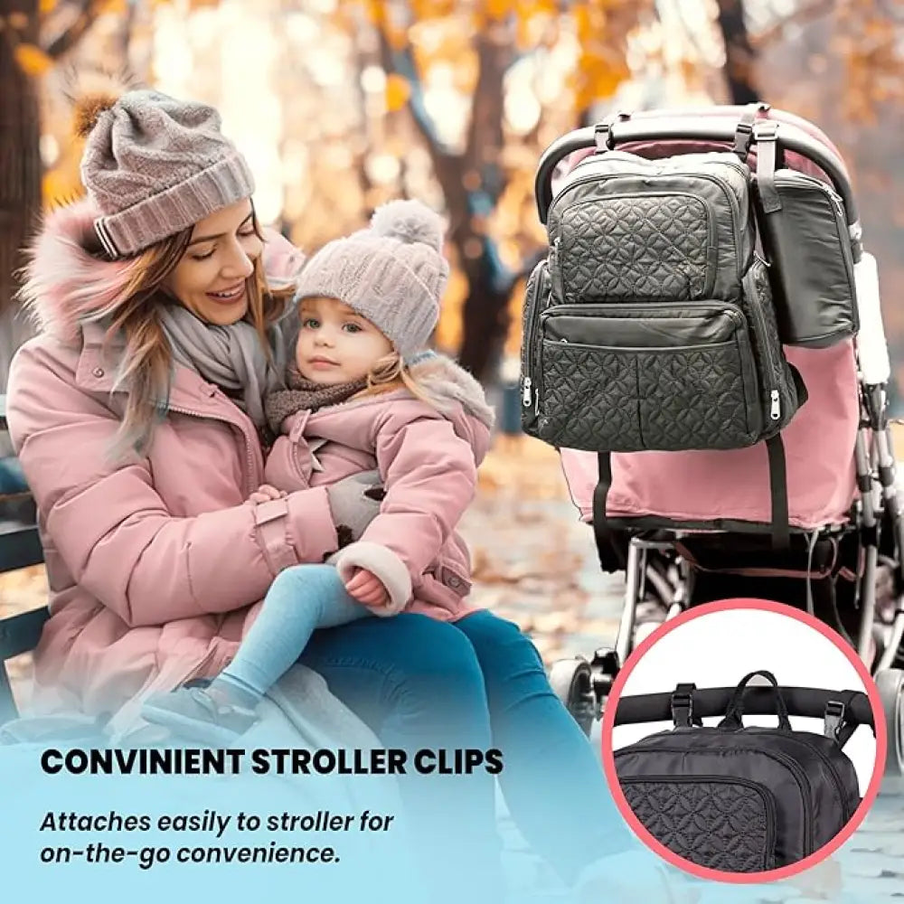 Baby on the Go Black Purse/Bag