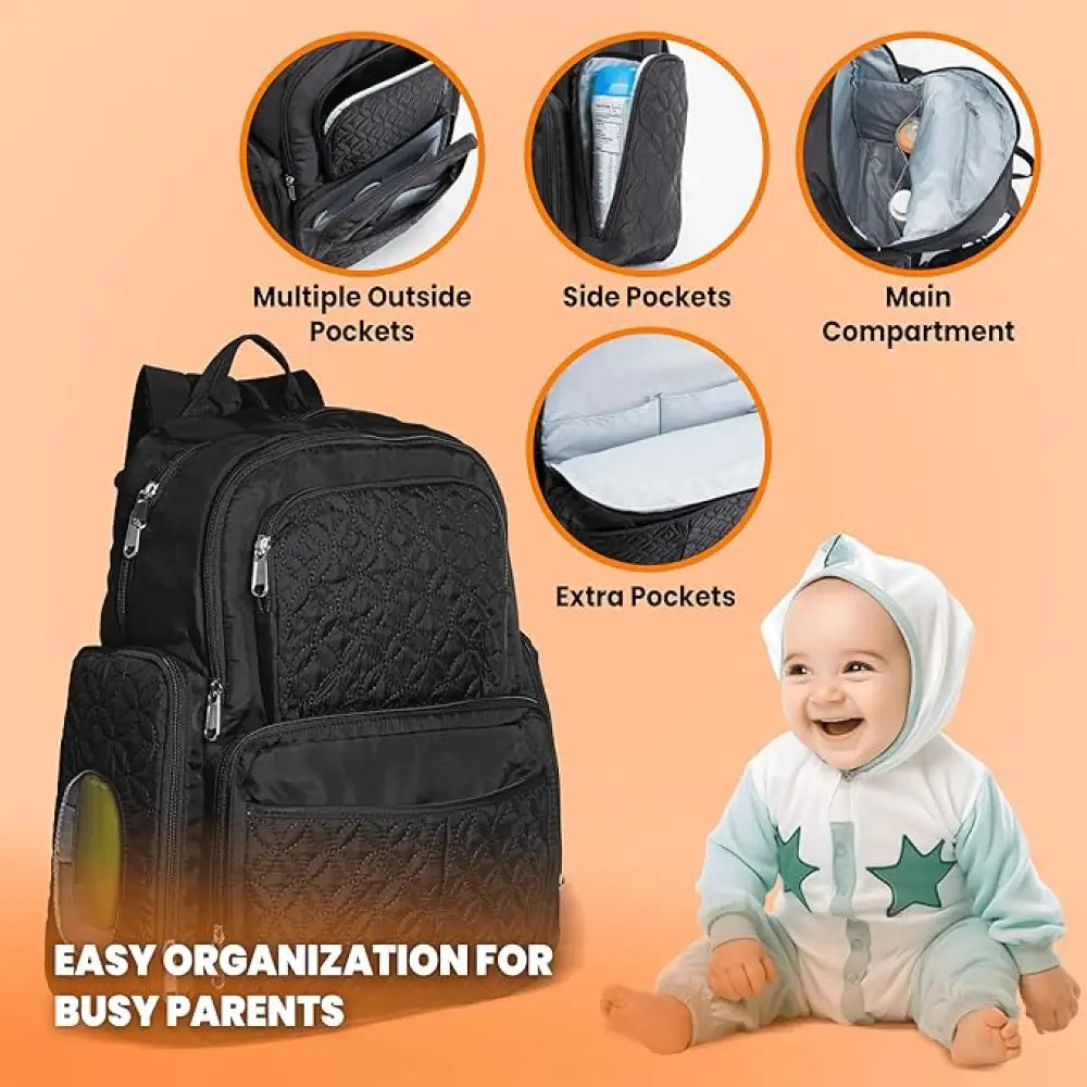 Baby on the Go Black Purse/Bag