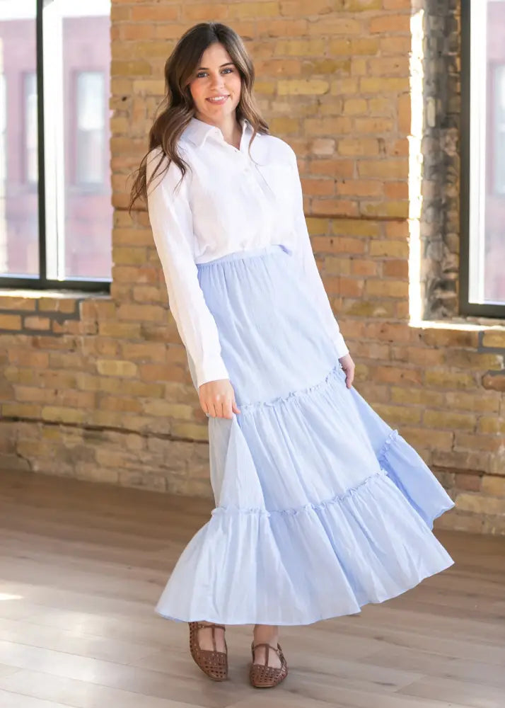 Bailey Cotton Gauze Button Down Top - IC Tops