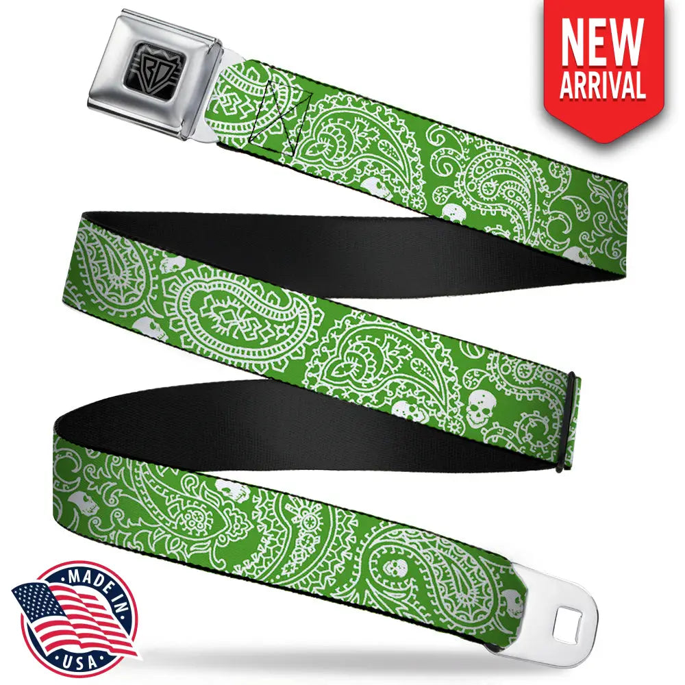 Bandana - Green Seatbelt Belts