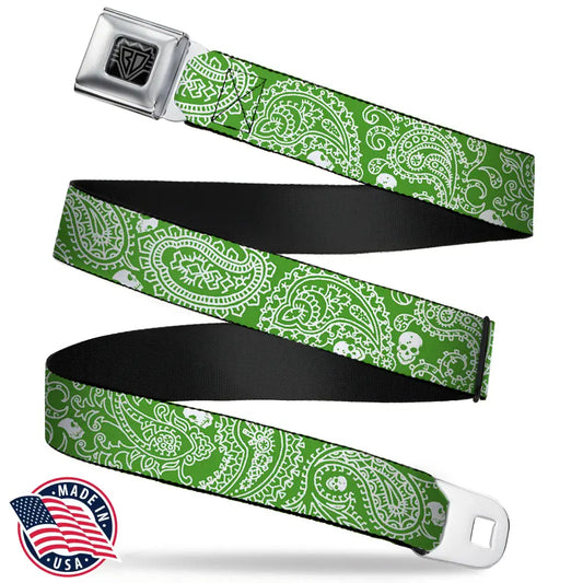Bandana - Green Seatbelt Belts