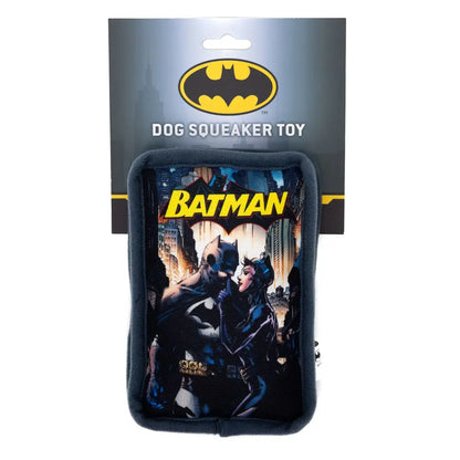 Dog Toy Squeaker Plush - Batman and Catwoman Jim Lee Hush Pose Comic Book Replica Dog Toy Squeaky Plush