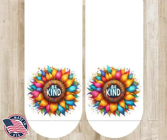 Be Kind – White Socks
