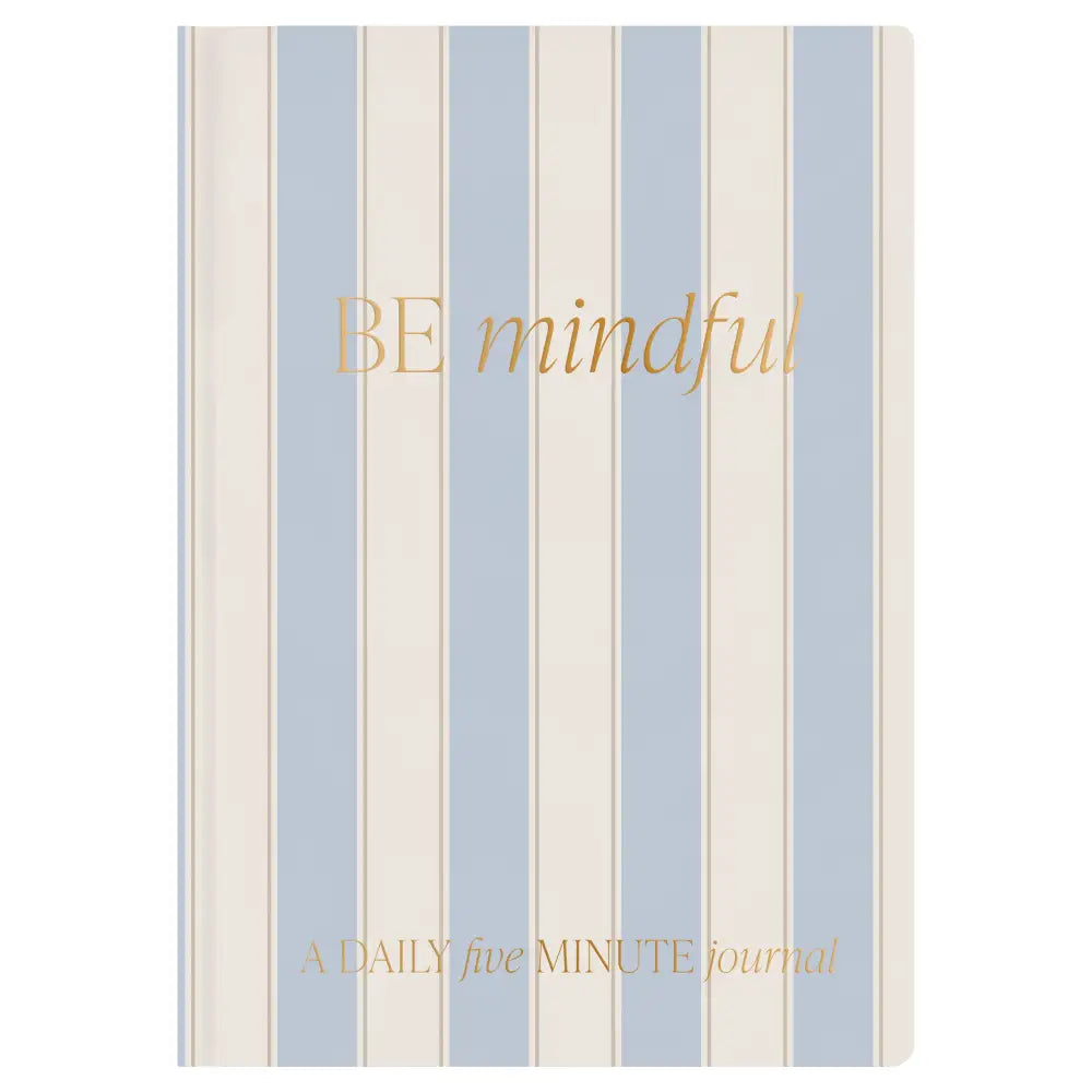 Be Mindful Striped Journal - Prompted Journal