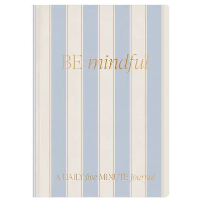 Be Mindful Striped Journal - Prompted Journal