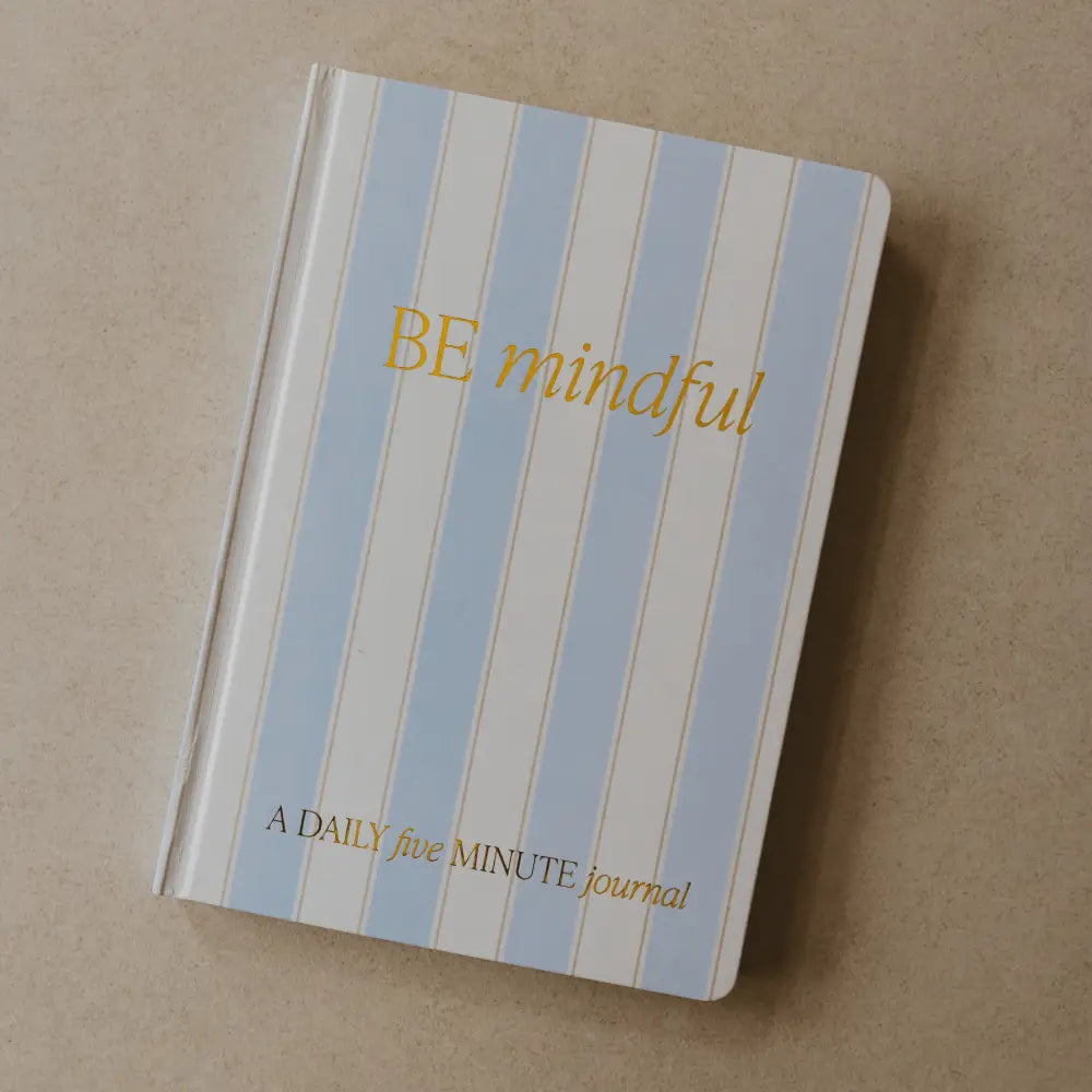 Be Mindful Striped Journal - Prompted Journal