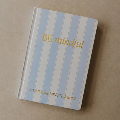 Be Mindful Striped Journal - Prompted Journal