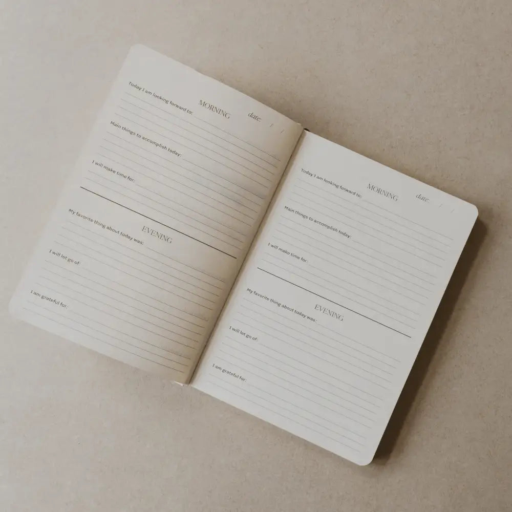 Be Mindful Striped Journal - Prompted Journal
