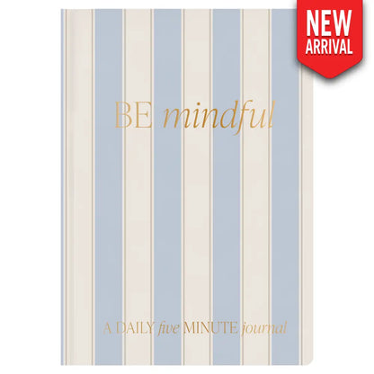 Be Mindful Striped Journal - Prompted Journal
