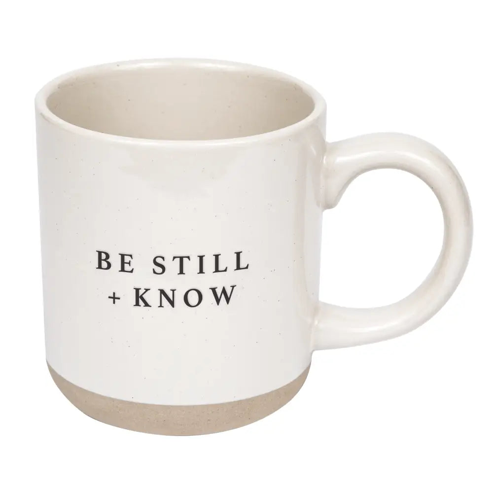 Be Still and Know 14 oz Stoneware Coffee Mug Coffee Mugs