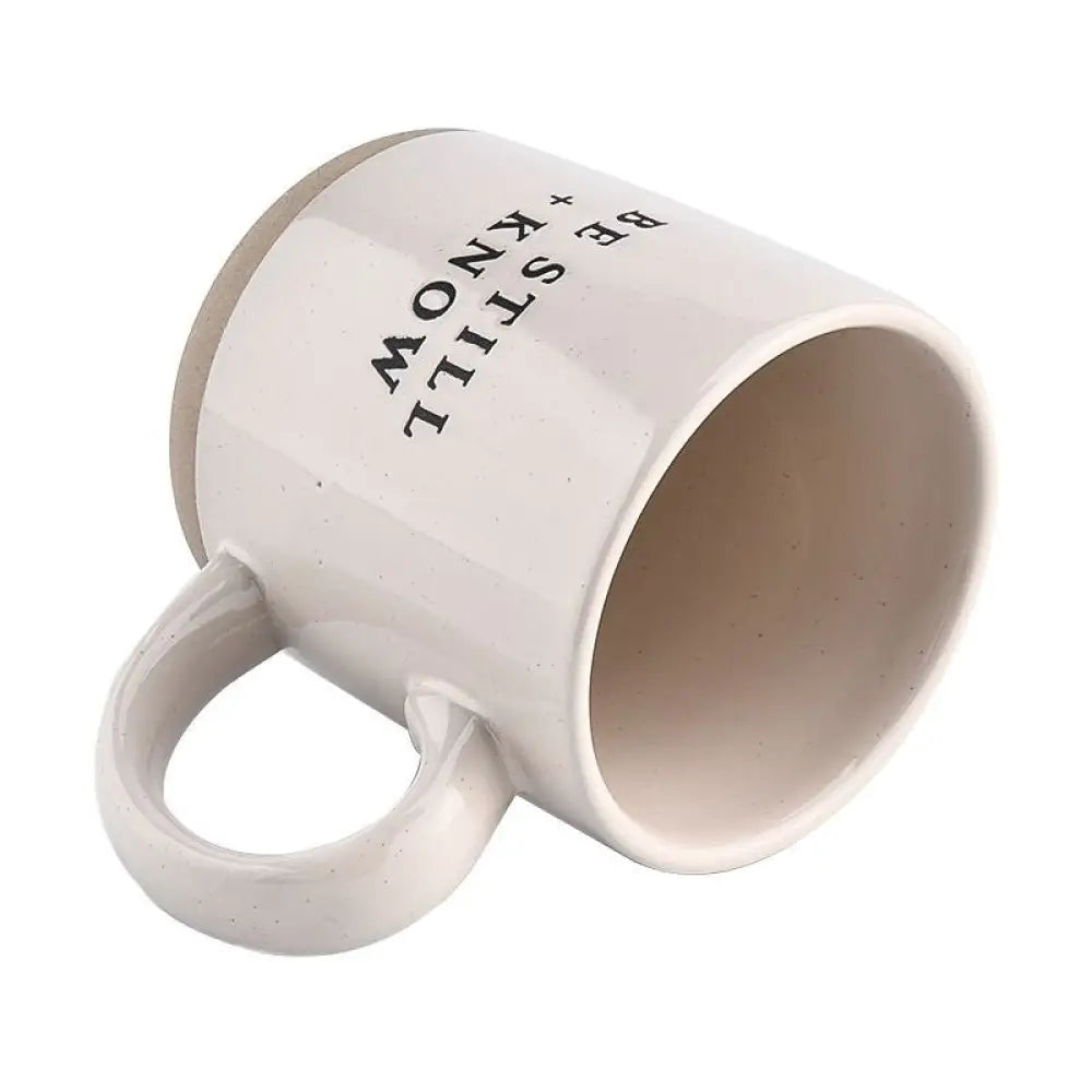 Be Still and Know 14 oz Stoneware Coffee Mug Coffee Mugs