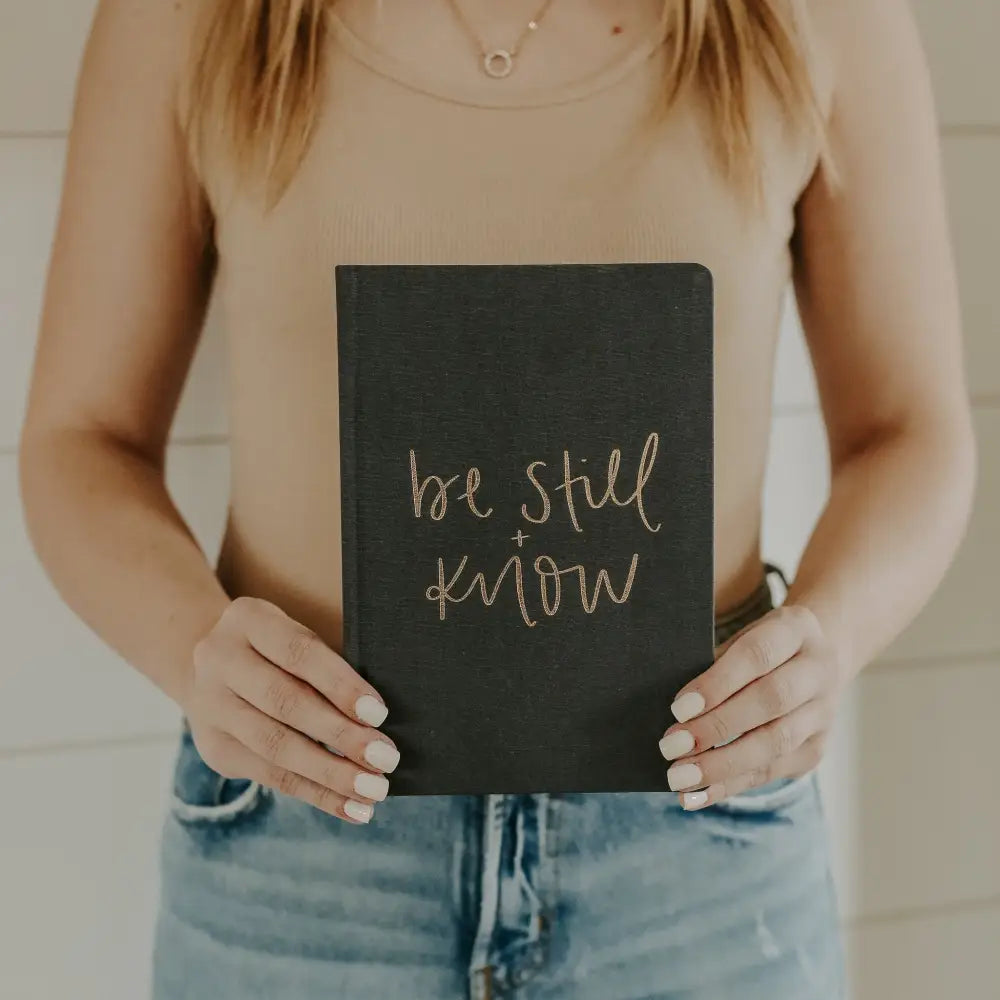 Be Still and Know Fabric Journal Notebooks