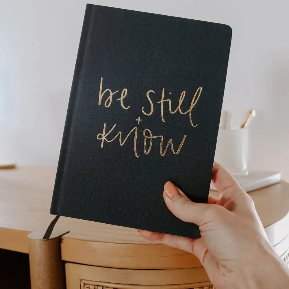 Be Still and Know Fabric Journal Notebooks