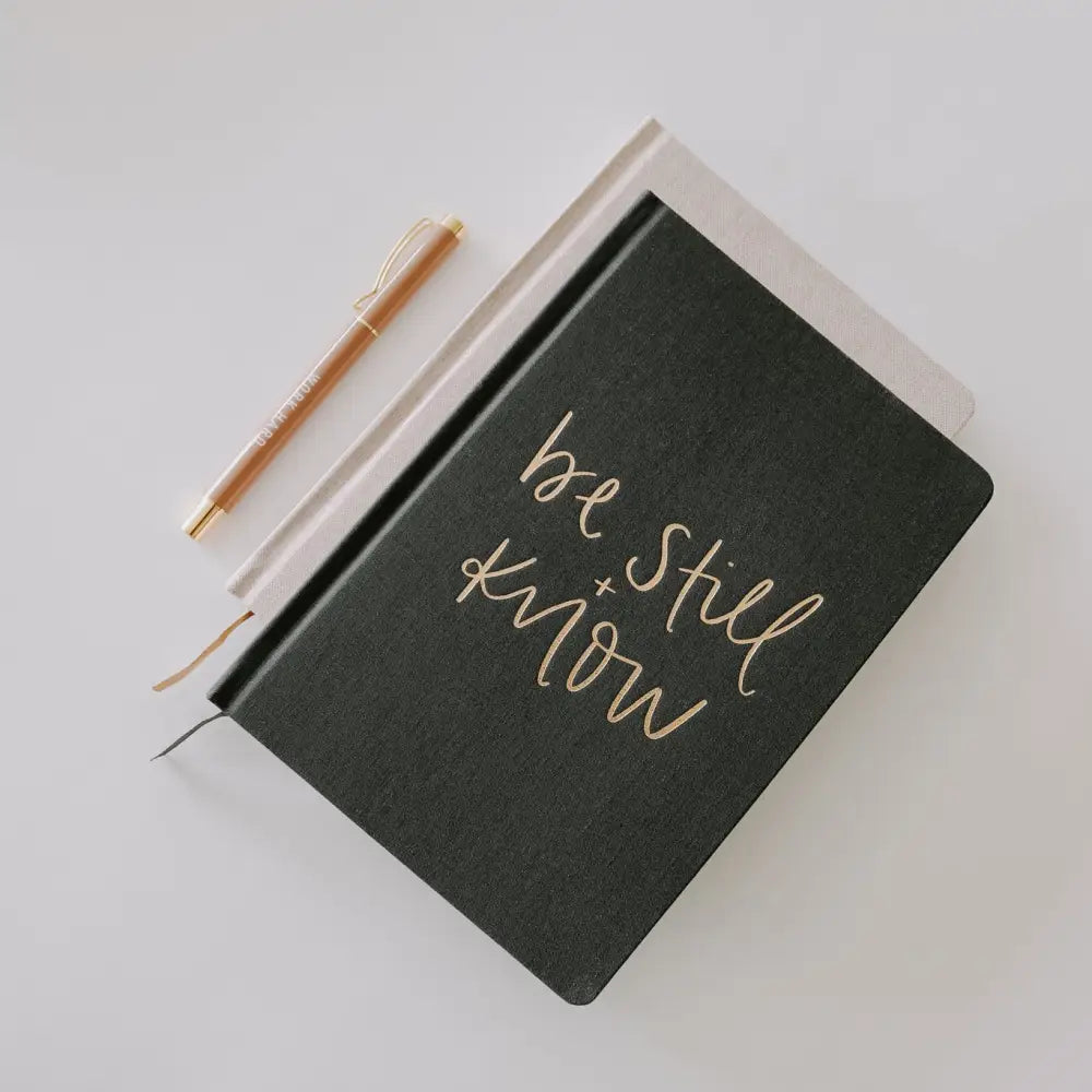 Be Still and Know Fabric Journal Notebooks