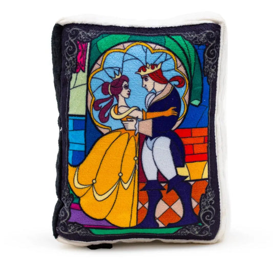 Dog Toy Squeaker Plush - Disney Beauty and the Beast Book Replica Dog Toy Squeaky Plush