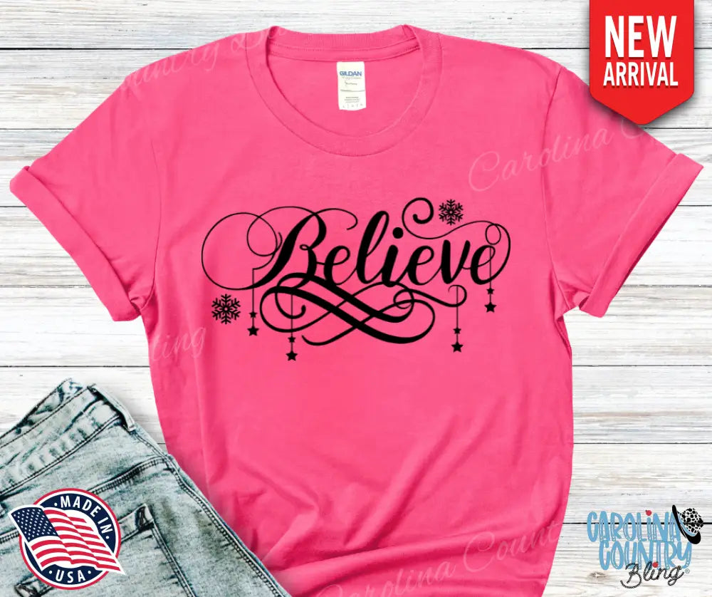 Believe – Multi Small / Pink Shirt