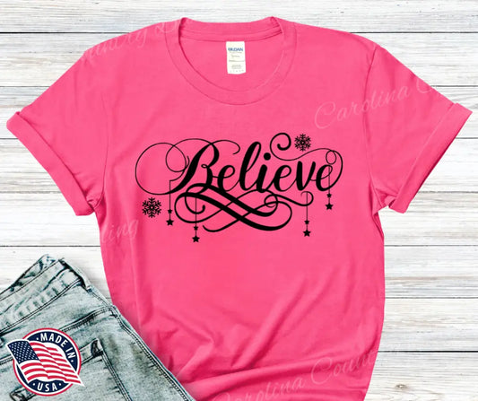 Believe – Multi Small / Pink Shirt