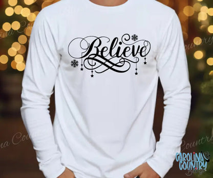 Believe – Multi Small / White Long Sleeve Shirt