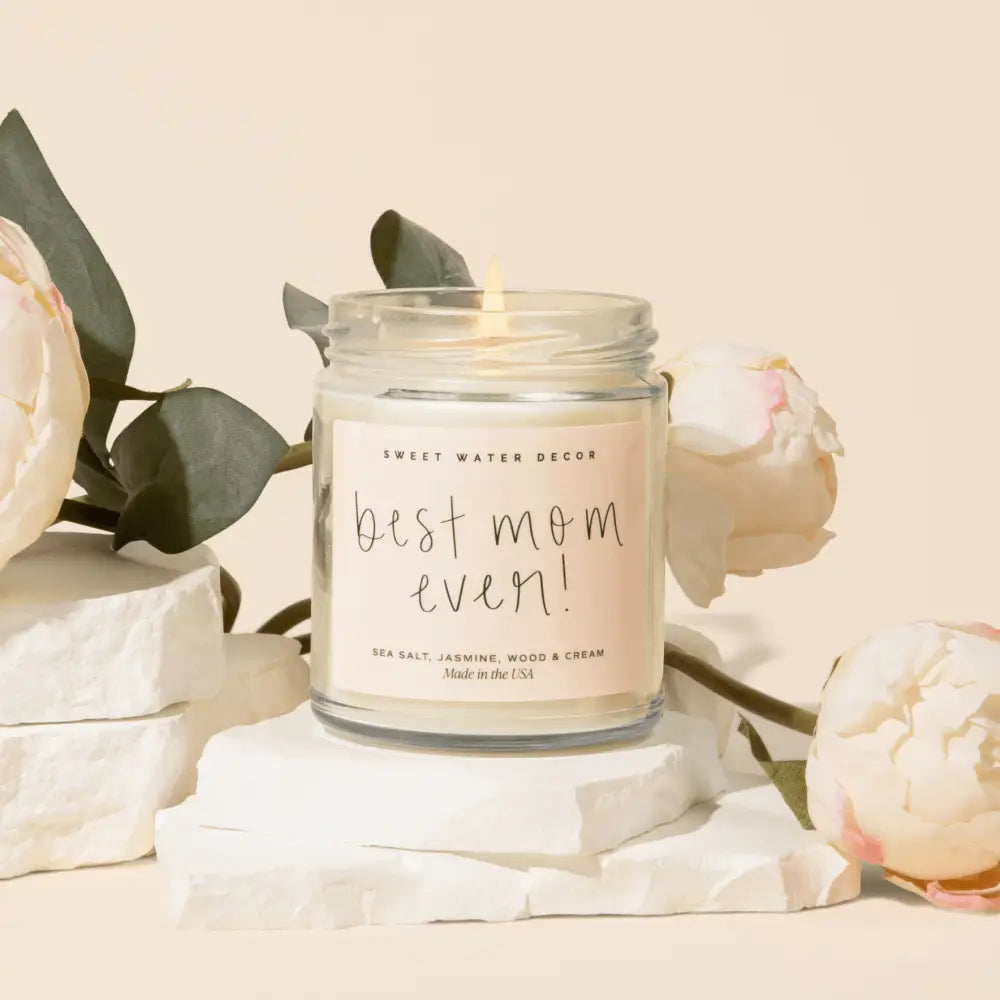 Best Mom Ever! Soy Candle - Clear Jar - 9 oz (Spa Day) Candles