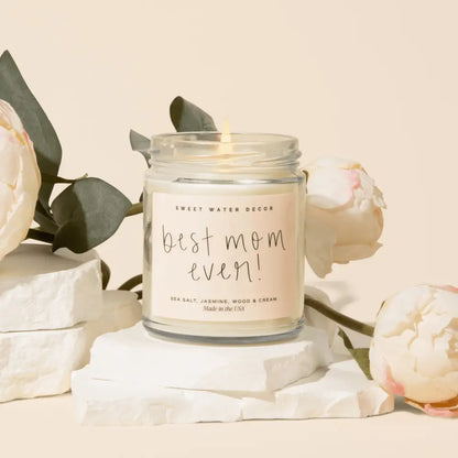 Best Mom Ever! Soy Candle - Clear Jar - 9 oz (Spa Day) Candles