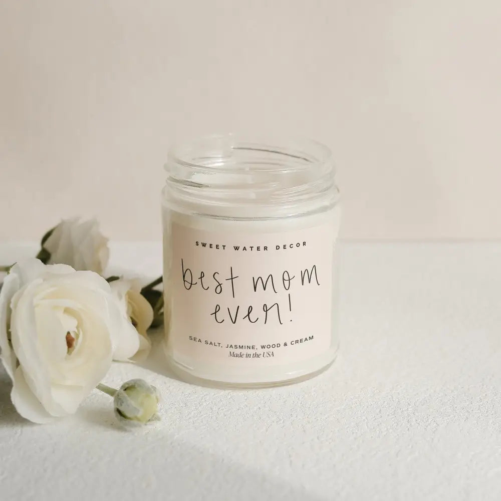 Best Mom Ever! Soy Candle - Clear Jar - 9 oz (Spa Day) Candles