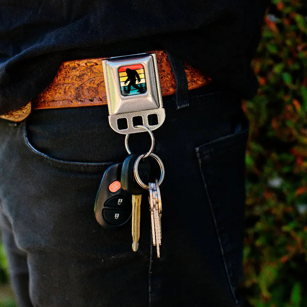 Keyholder - Big Foot Forest Silhouette Full Color Multi Color/Black Key Holders