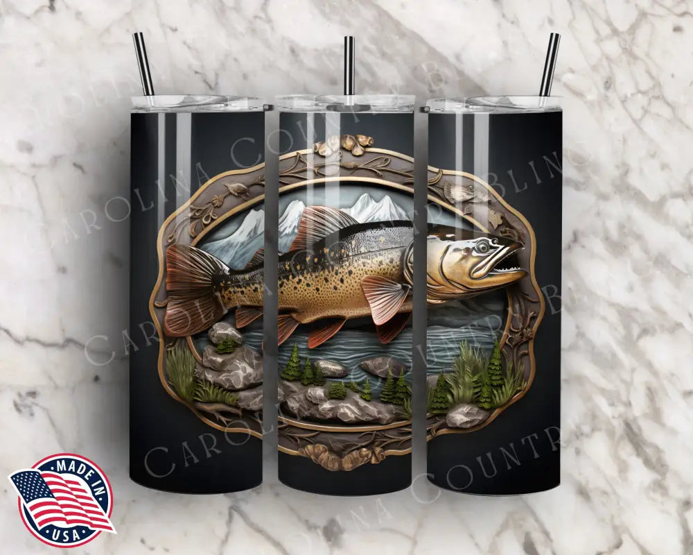 Biggest Catch Brown Tumbler