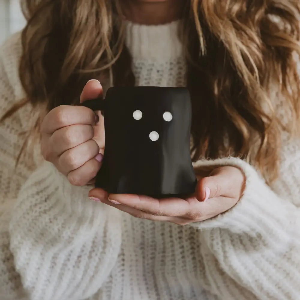 Black Ghost 12 oz Figural Coffee Mug - Coffee Mugs