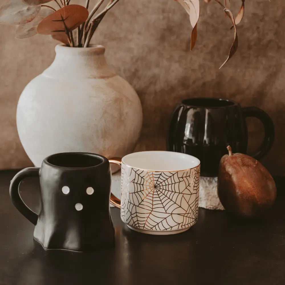 Black Ghost 12 oz Figural Coffee Mug - Coffee Mugs
