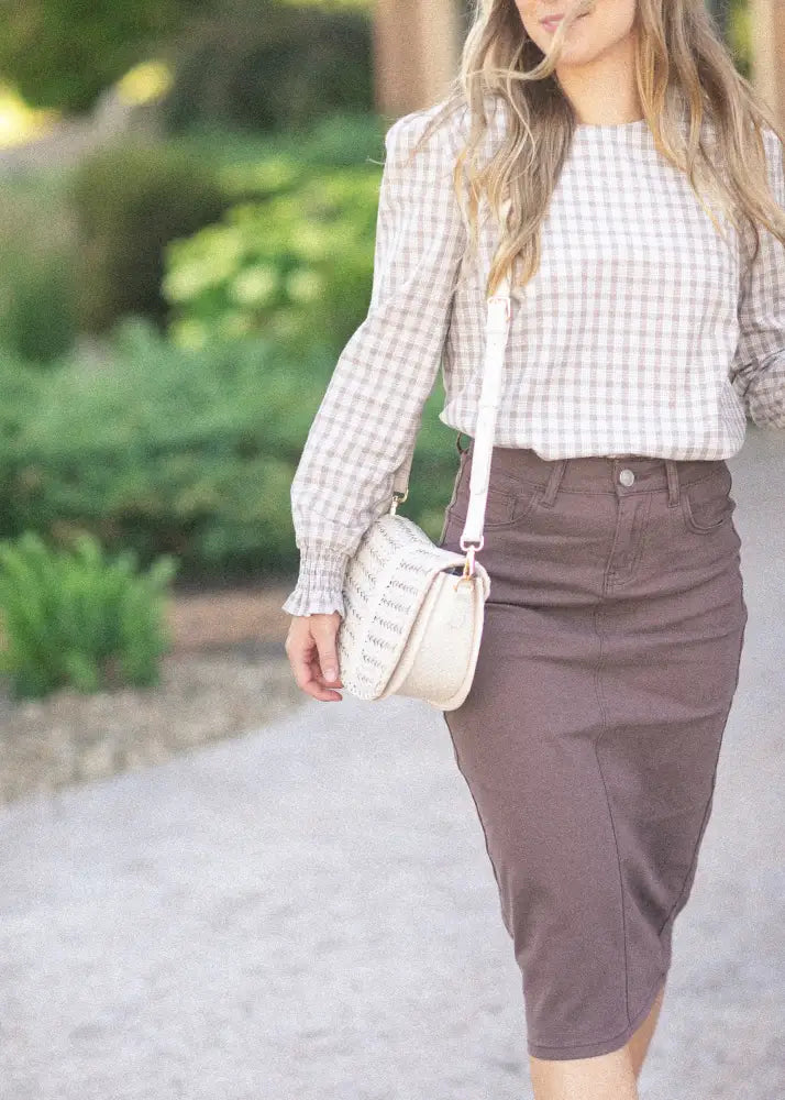 Blake Cinched Sleeve Blouse - IC Tops