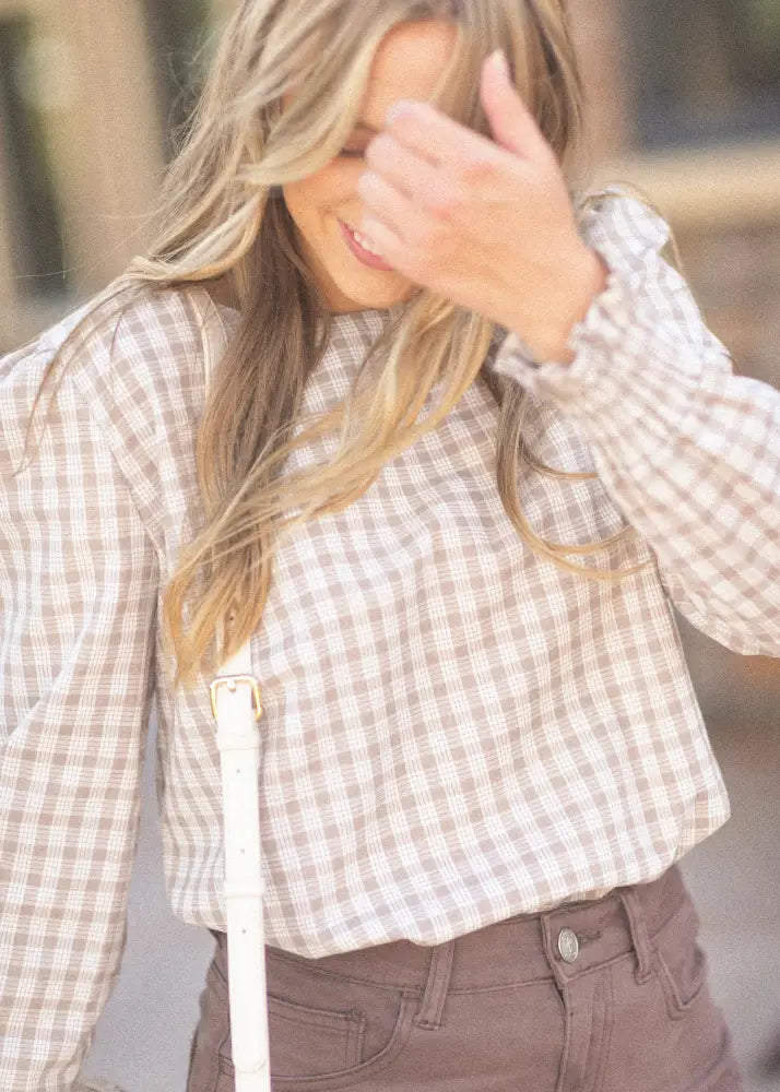 Blake Cinched Sleeve Blouse - IC Tops